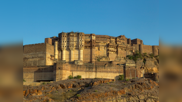 Mehrangarh Fort towering over Jodhpur