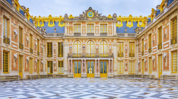 The Palace of Versailles and its expansive gardens