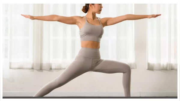 Warrior pose strengthens legs and core