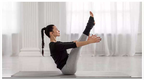 Boat pose strengthens core and improves balance