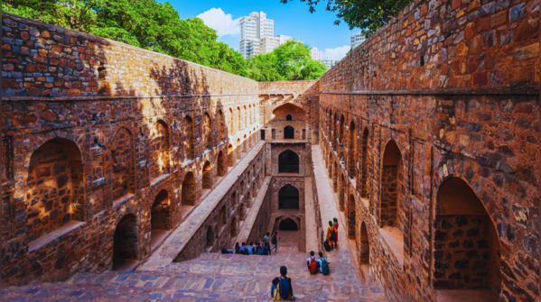 The ancient stepwell of Agrasen Ki Baoli in Delhi.