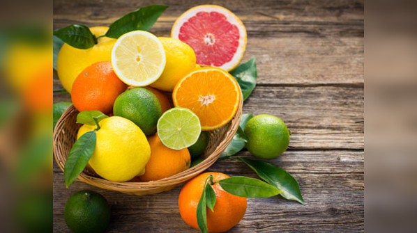 Vibrant citrus fruits on display.