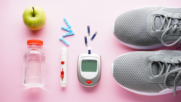 Illustration of diabetes prevention through diet
