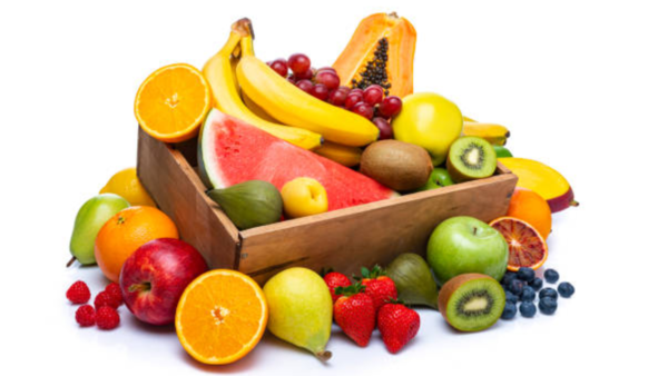 Selection of colorful summer fruits