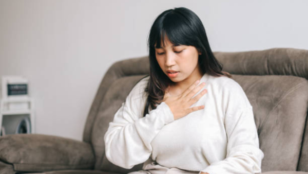 Shortness of breath, a symptom of liver disease