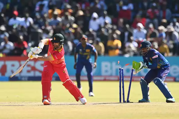 Sri Lanka cricket team during a match.