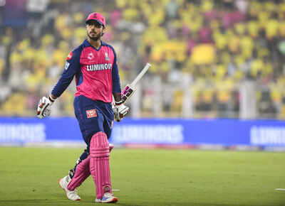Nitish Rana in action for Rajasthan Royals during an IPL match