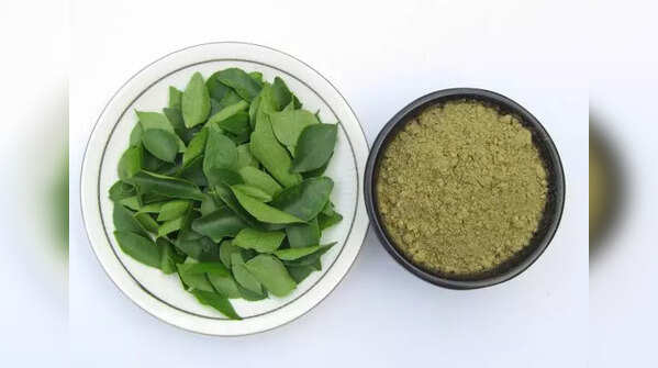 Curry leaf paste for hair