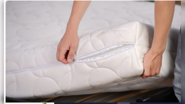 Old mattress harboring dust mites and allergens.
