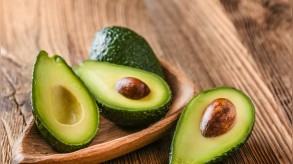 Avocado pieces in a bowl