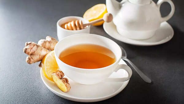 A warm cup of ginger tea