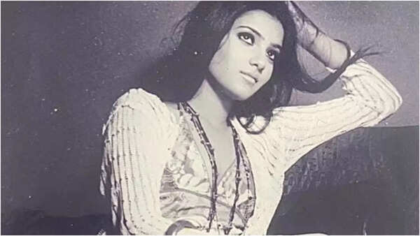 Young Samantha Ruth Prabhu in a monochrome photo